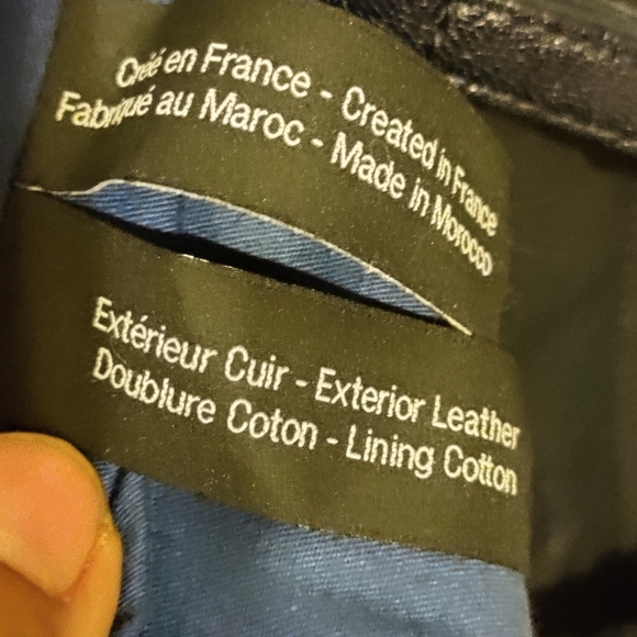 Jerome Dreyfuss Jacques Dark Blue Leather Tote/Crossbody – Chic Designer Bag - Picture 15 of 17